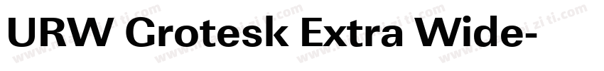 URW Grotesk Extra Wide字体转换